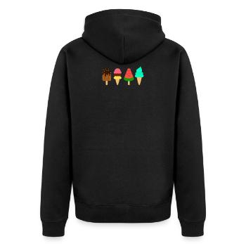 ICE CREAM - Veste à capuche bio Premium Unisexe - noir - Dos - Nico (187cm)