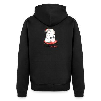 Meowy christmas - Veste à capuche bio Premium Unisexe - noir - Dos - Nico (187cm)