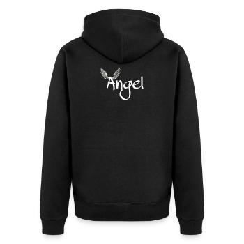 Femmes tshirts - Veste à capuche bio Premium Unisexe - noir - Dos - Nico (187cm)