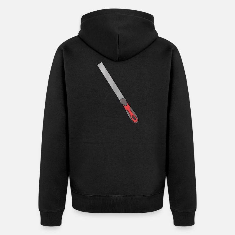 Feile - Unisex Premium Bio Zip Hoodie - Schwarz