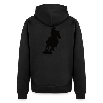 Cheval Western - Veste à capuche bio Premium Unisexe - noir - Dos - Nico (187cm)
