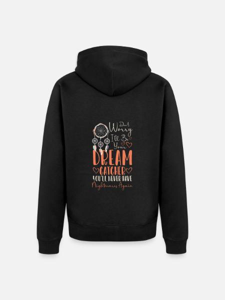Dream Indians Spiritually Dreaming - Unisex Premium Organic Zip Hoodie - black