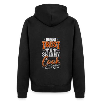 Cuillère en bois Kitchen Chef - Veste à capuche bio Premium Unisexe - noir - Dos - Nico (187cm)