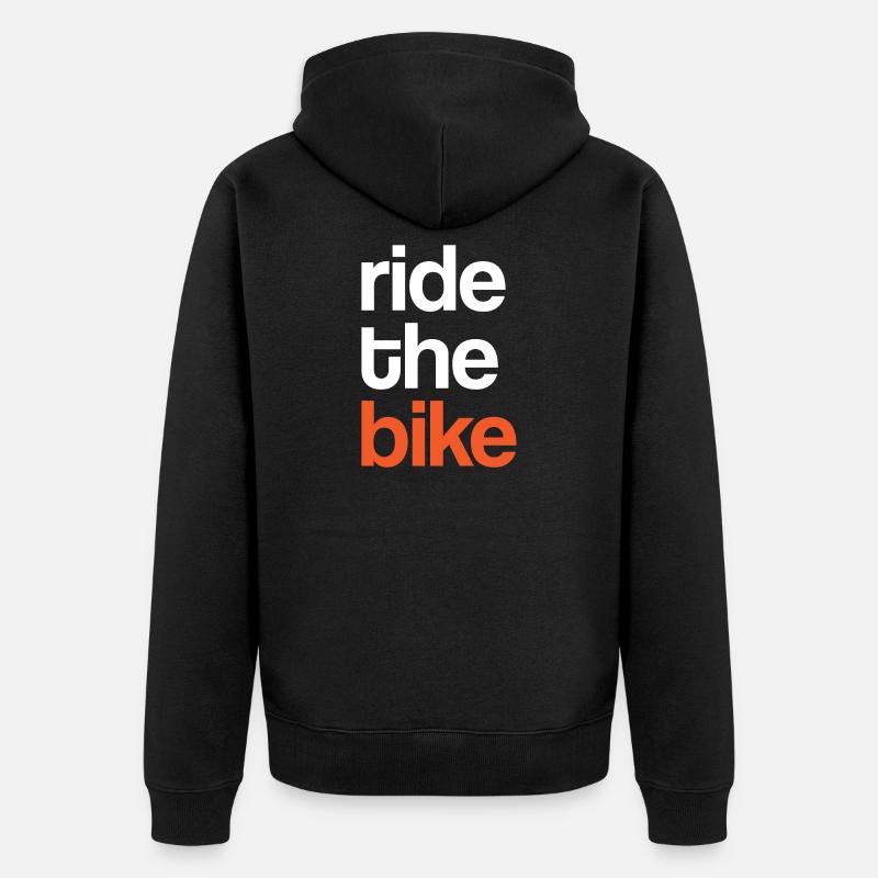 Faire du vélo - Veste à capuche bio Premium Unisexe - noir