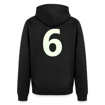 6- - Veste à capuche bio Premium Unisexe - noir - Dos - Nico (187cm)