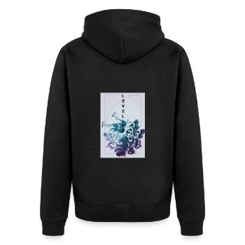 Tatouage Be You Butterfly Level Up 2 - Veste à capuche bio Premium Unisexe - noir - Dos - Nico (187cm)