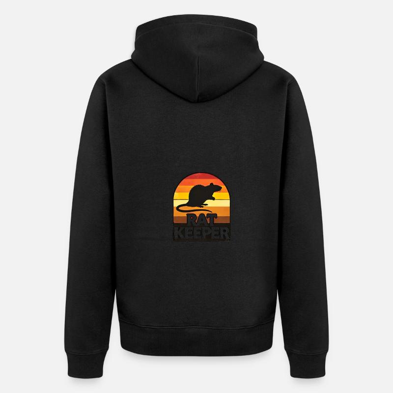 Collectif de passionnés de rongeurs - Veste à capuche bio Premium Unisexe - noir