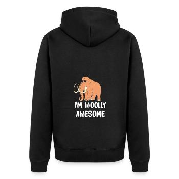 Mammouth - Veste à capuche bio Premium Unisexe - noir - Dos - Nico (187cm)
