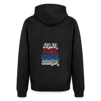 Salsa Dancer Dancer - Unisex Premium Organic Zip Hoodie - black - Back - Nico (187cm)
