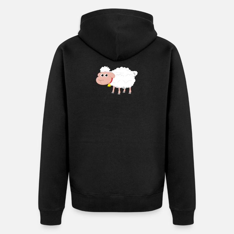 Schaf Schafhüter Mammaschaf Schäfer Schäfchen - Veste à capuche bio Premium Unisexe - noir