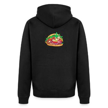 Doner kebab gyros - Veste à capuche bio Premium Unisexe - noir - Dos - Nico (187cm)