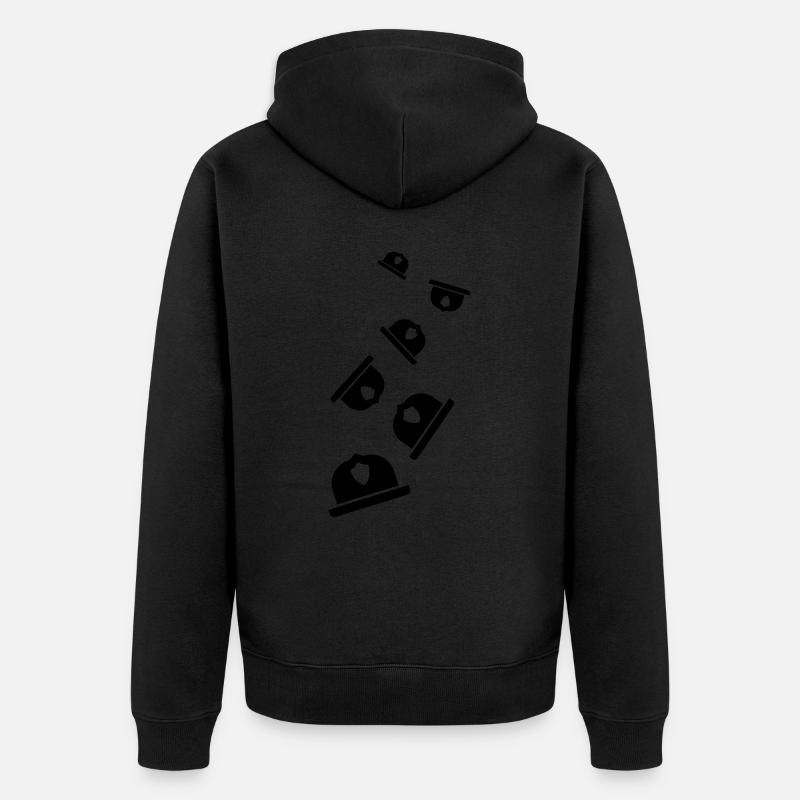 Casque de pompier - Veste à capuche bio Premium Unisexe - noir