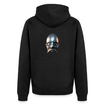 Vikings bade gardien faces - Veste à capuche bio Premium Unisexe - noir - Dos - Nico (187cm)