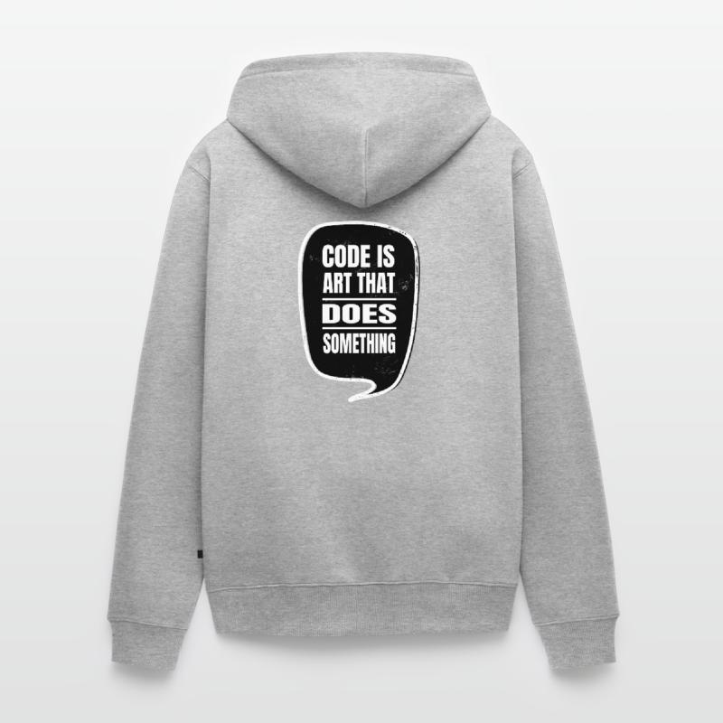 informatics c sharp programming fun jokes gift Unisex Premium Bio Zip Hoodie