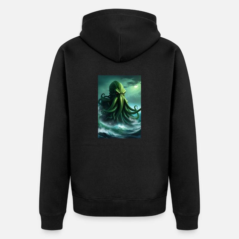 Cthulhu - Veste à capuche bio Premium Unisexe - noir