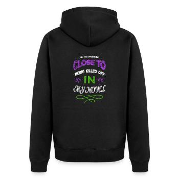 Birthday Writing Inspiration Geek Cool - Unisex Premium Organic Zip Hoodie - black - Back - Nico (187cm)