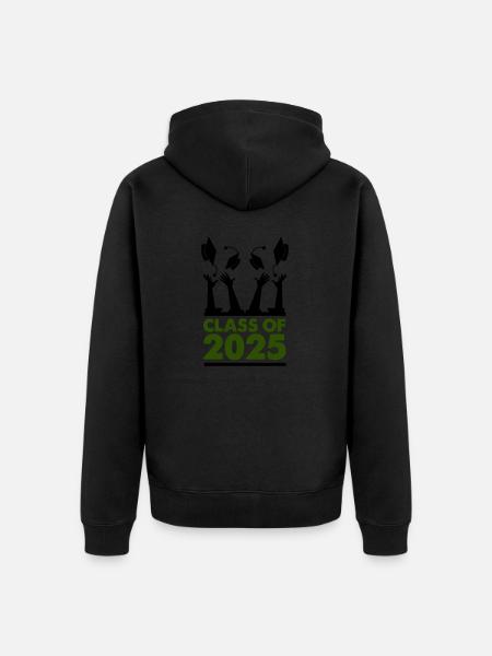 class of 2025 - Unisex Premium Organic Zip Hoodie - black