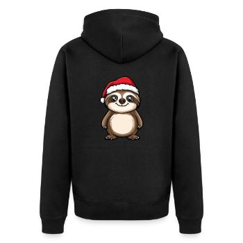 Noël caméléon - Veste à capuche bio Premium Unisexe - noir - Dos - Nico (187cm)