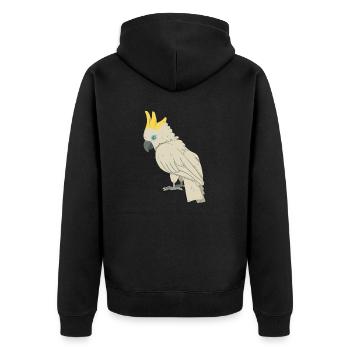 Cacatoès - Veste à capuche bio Premium Unisexe - noir - Dos - Nico (187cm)
