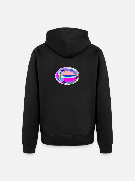 buntes - Unisex Premium Bio Zip Hoodie - Schwarz