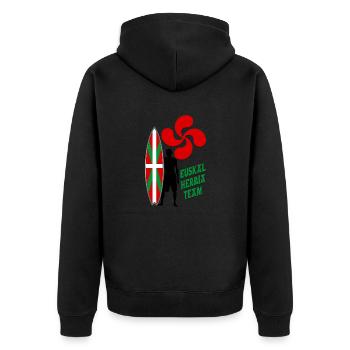 Basque Surfing - Veste à capuche bio Premium Unisexe - noir - Dos - Nico (187cm)
