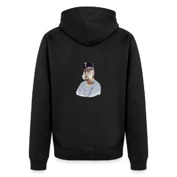 L’empereur François-Joseph - Veste à capuche bio Premium Unisexe - noir - Dos - Nico (187cm)