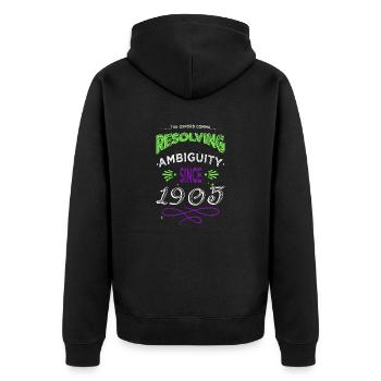 Cyclisme écrivain littérature drôle lecture heureux - Veste à capuche bio Premium Unisexe - noir - Dos - Nico (187cm)