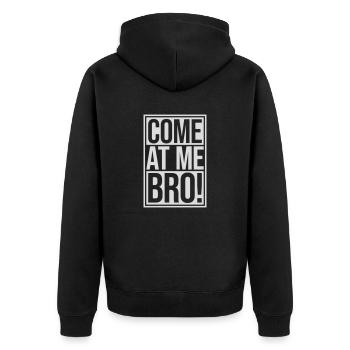 Viens à moi bro - Veste à capuche bio Premium Unisexe - noir - Dos - Nico (187cm)
