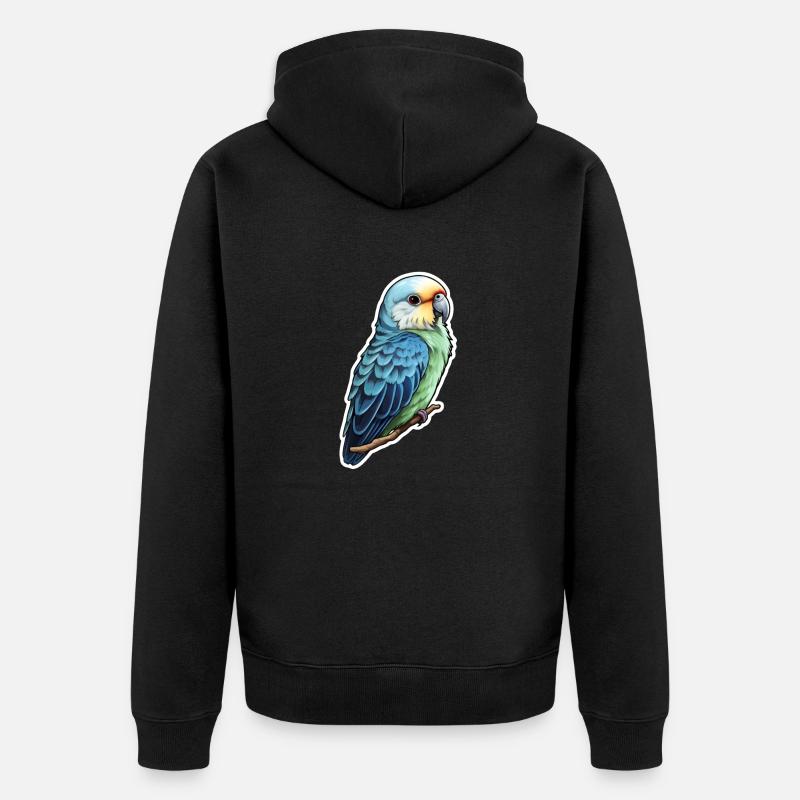 Perruche - Veste à capuche bio Premium Unisexe - noir