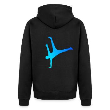 Hiphop Breakdance Femme Hip Hop Break Dance Hommes - Veste à capuche bio Premium Unisexe - noir - Dos - Nico (187cm)