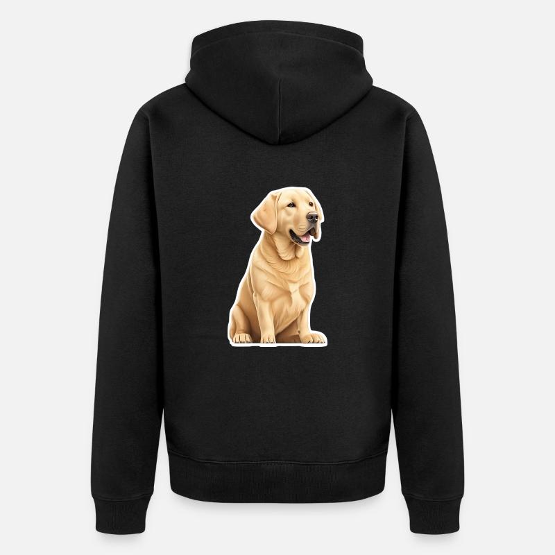 Labrador - Veste à capuche bio Premium Unisexe - noir