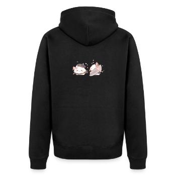 Trop mignon - Veste à capuche bio Premium Unisexe - noir - Dos - Nico (187cm)