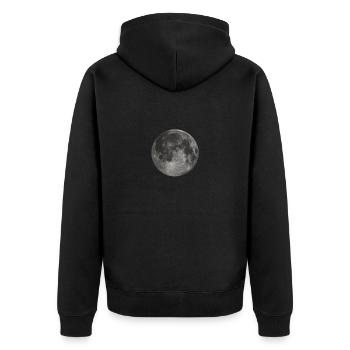 Glowing Full Moon - Veste à capuche bio Premium Unisexe - noir - Dos - Nico (187cm)
