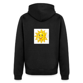 soleil soleil paradis - Veste à capuche bio Premium Unisexe - noir - Dos - Nico (187cm)