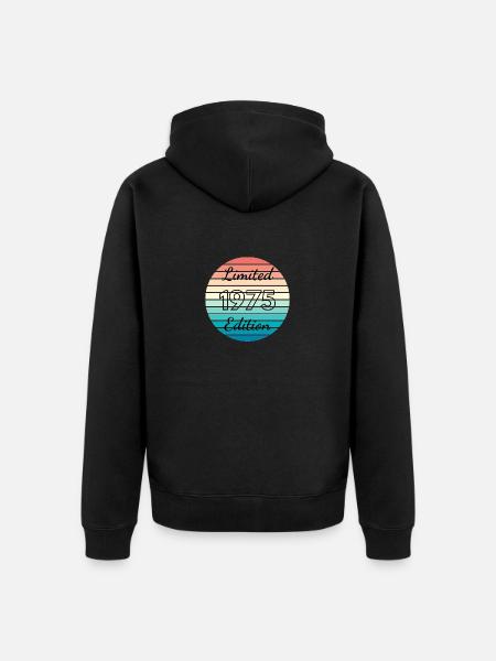 Limited edition 1975 - Unisex Premium Organic Zip Hoodie - black