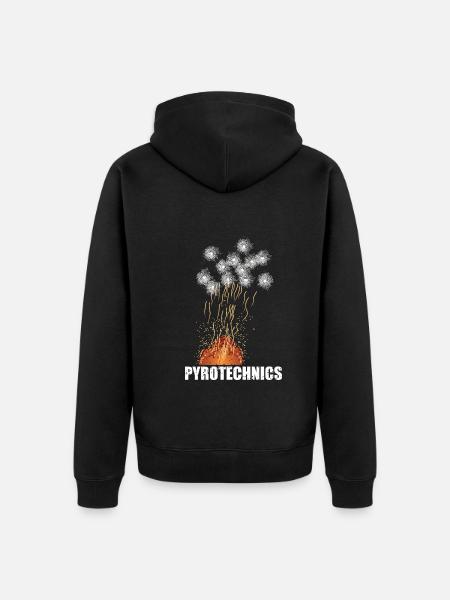 Pyrotechnics - Unisex Premium Organic Zip Hoodie - black