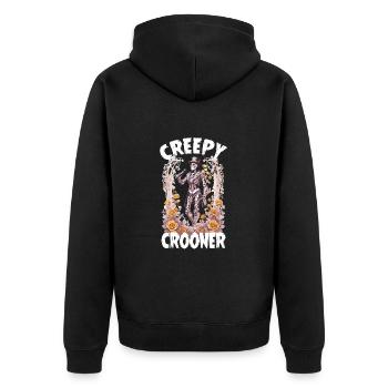 Crooner effrayant - Veste à capuche bio Premium Unisexe - noir - Dos - Nico (187cm)