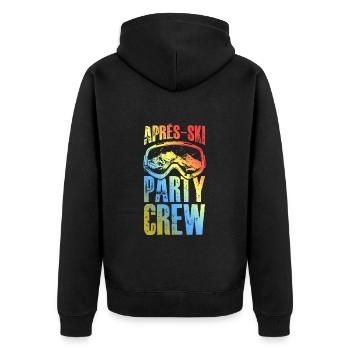 Masque de ski après-ski Party Crew coloré - Veste à capuche bio Premium Unisexe - noir - Dos - Nico (187cm)