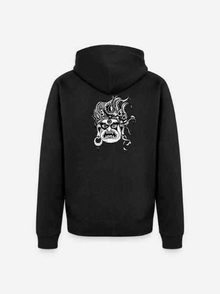 Bhairab - Unisex Premium Organic Zip Hoodie - black