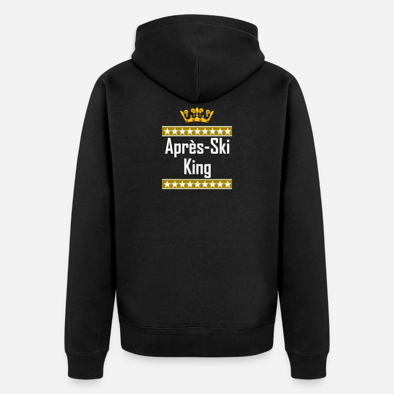 Apres Ski King - Veste à capuche bio Premium Unisexe - noir