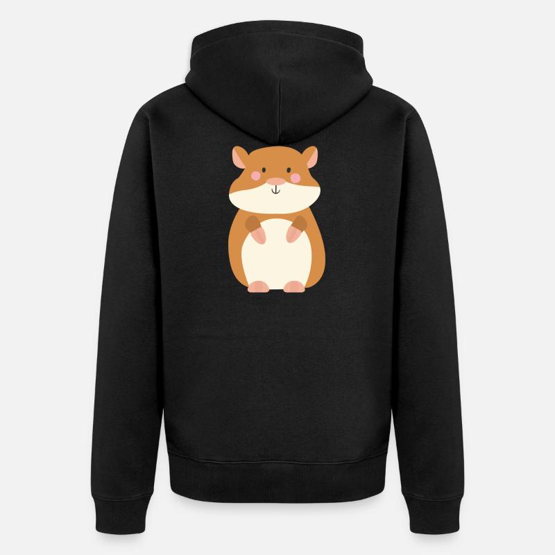 hamster - Veste à capuche bio Premium Unisexe - noir