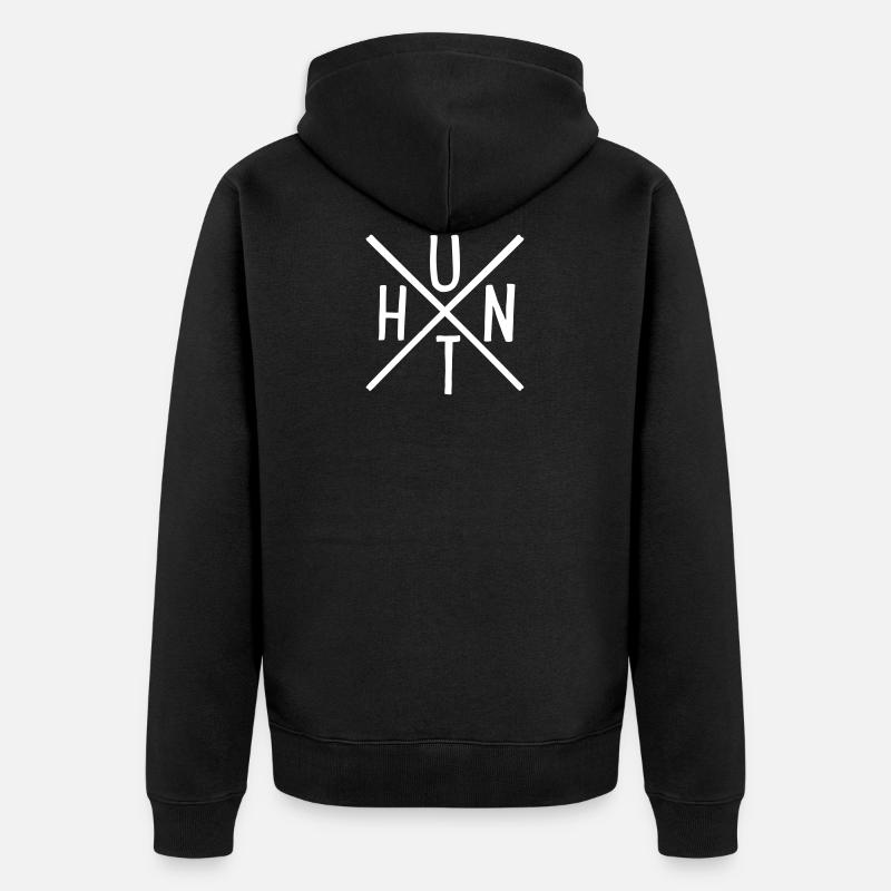 Chasse - Veste à capuche bio Premium Unisexe - noir