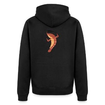 Crevettes - Veste à capuche bio Premium Unisexe - noir - Dos - Nico (187cm)