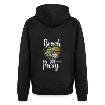 Holiday Waves Island Beautiful - Veste à capuche bio Premium Unisexe - noir - Dos - Nico (187cm)