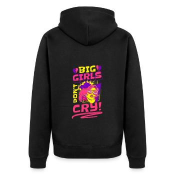 Comic Comics Speech Bubble Colorful - Unisex Premium Organic Zip Hoodie - black - Back - Nico (187cm)