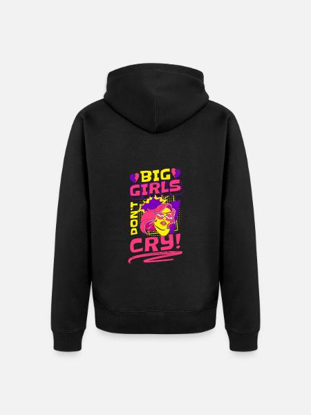 Comic Comics Sprechblase Bunt - Unisex Premium Bio Zip Hoodie - Schwarz