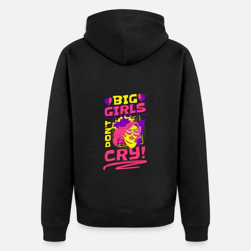 Comic Comics Sprechblase Bunt - Unisex Premium Bio Zip Hoodie - Schwarz