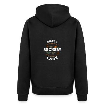 Archer Archer Arc et flèche - Veste à capuche bio Premium Unisexe - noir - Dos - Nico (187cm)