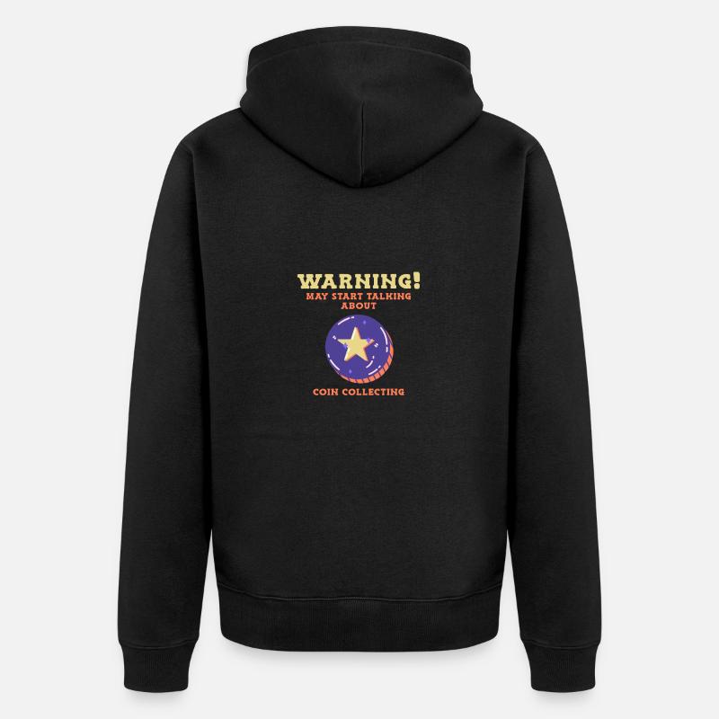 Pièces collecteurs de pièces Numismatique - Veste à capuche bio Premium Unisexe - noir