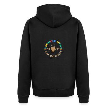 Behavioral Therapist Therapist - Unisex Premium Organic Zip Hoodie - black - Back - Nico (187cm)